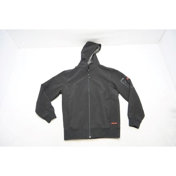 Solaris Softshell Jacket hoodie Windbreaker Full Zip Fleece Black Mens Sz Large - Picture 1 of 10